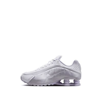 Nike Shox R4 "White/Metallic Platinum-Barely Grape" | HF5076-100