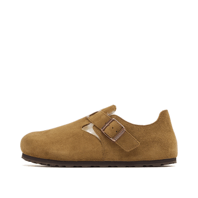 Birkenstock London Shearling Suede Narrow "Brown" | 1014963