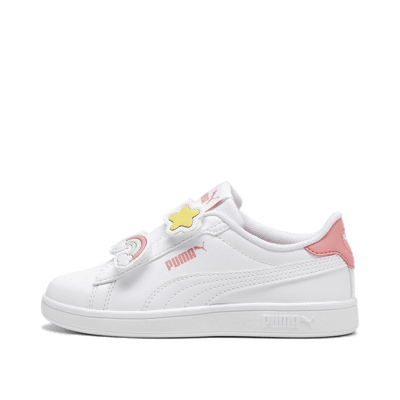 PUMA Smash 3.0 Badges "White/Passionfruit" | 397286-01