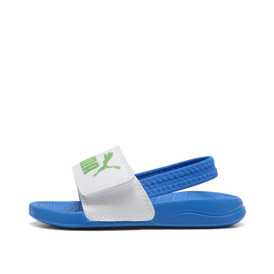 PUMA Popcat 20 Backstrap Baby Sandal "White/Green Fruit/Racing Blue" | 373862-27