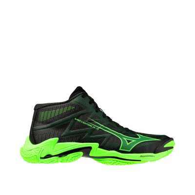 Mizuno Wave Lightning Elite MID "Black/Glowing Apple/Mandarin Orange" | V1GA260549