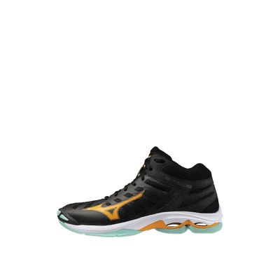 Mizuno Wave Voltage Mid "Black/Tangelo/Ice Green" | V1GA246512