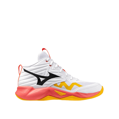 Mizuno Wave Momentum Pro MID "White/Fiery Coral 2/Citrus" | V1GA254501