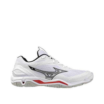 Mizuno WAVE STEALTH 6 "White/Black/Fiery Red" | X1GA243059