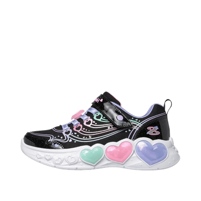 Skechers S-Lights Enchanted Heart Lights "Black" | 303266LCBKMT