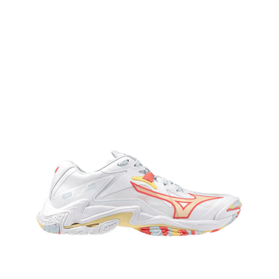 Mizuno Wave Lightning Z8 "White/Calypso Coral/Pale Banana" | V1GC240030