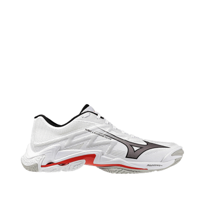 Mizuno Wave Lightning Elite "White/Black/Fiery Red" | V1GA260059