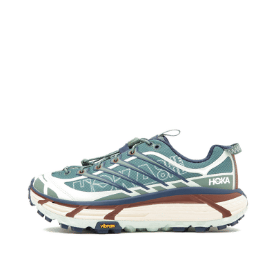 HOKA Mafate Three2 Wordmark "Fern/Varsity Navy" | 1175490FVY