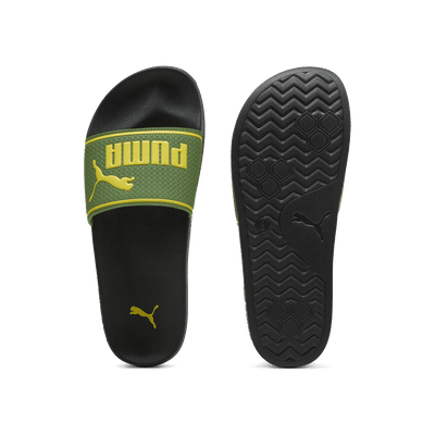 PUMA Leadcat 2.0 Slide "Earthy Green/Bright Mango Yellow/Black" | 384139-51