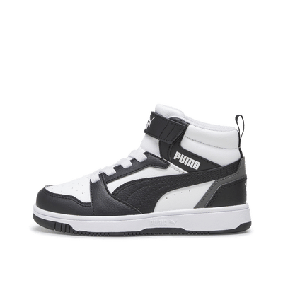 Puma Rebound V6 Mid Kids "White/Black/Shadow Gray" | 393832-01