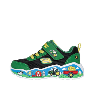 Skechers John Deere: Play Scene - Barn-Squad Buddies "Green/Black" | 407065NGNBK