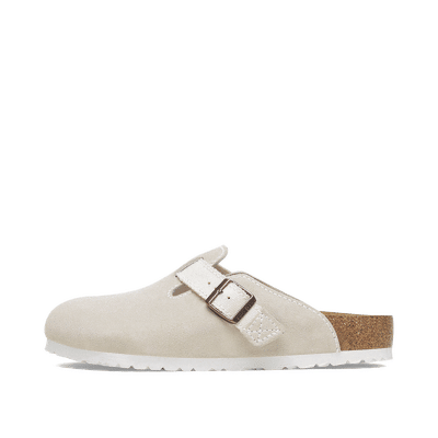 Birkenstock Boston Suede Clog "White" | 1028790