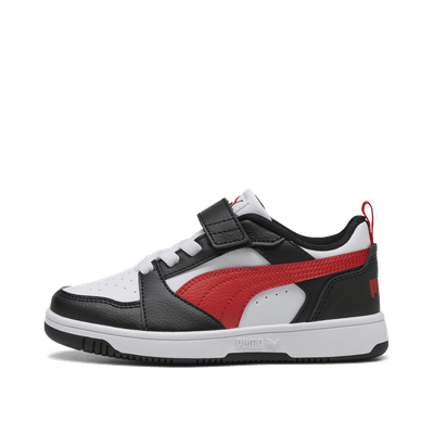 Puma Rebound V6 Lo Kids "White/Red/Black" | 397419-04