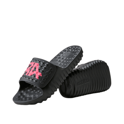 Adidas Adissage 360rec Slides "Core Black / Solar Turbo" | KJ2200