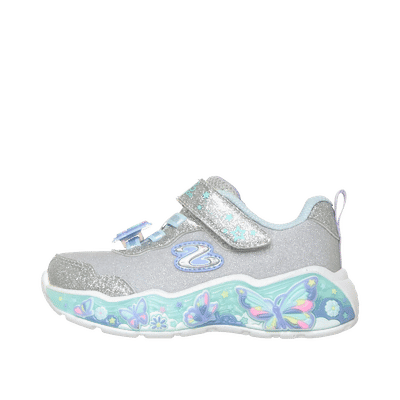 Skechers S-Lights Lil Butterfly Bliss "Silver" | 303066NCSMLT