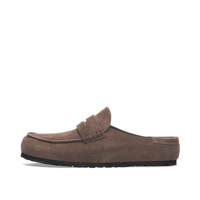 Birkenstock Naples Wrapped SL Slide "Charcoal" | 1029712