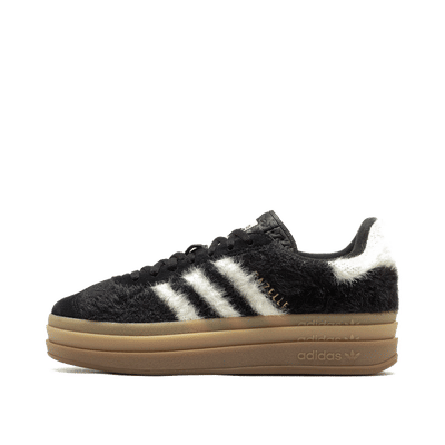 Adidas Gazelle Bold W "Core Black/Crew White/Gold Metallic" | JS3907