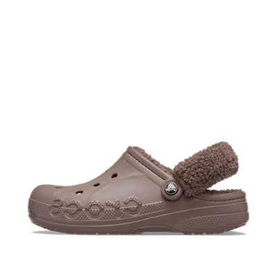 Crocs Baya Lined Fuzz-Strap Clog "Truffle" | 2066330LF