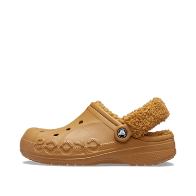 Crocs Baya Lined Fuzz-Strap Clog "Sand" | 206633202