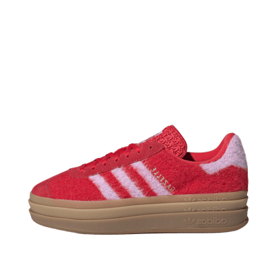 Adidas Gazelle Bold W "Better Scarlet / Bliss Lilac / Gold Metallic" | JS3905