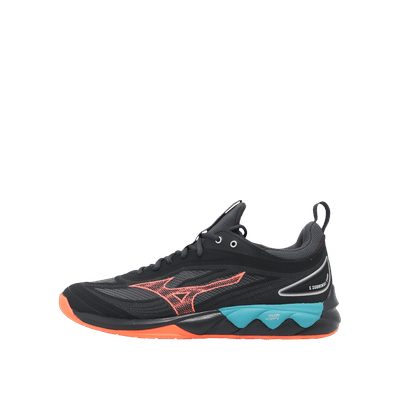 Mizuno WAVE LUMINOUS 3 "Black/Neon Flame/Peacock Blue" | V1GA242006