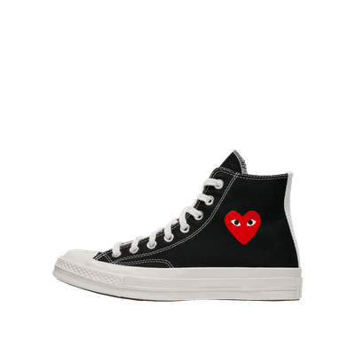 Comme des Garçons PLAY x Converse Chuck 70 High "Small Red Heart - Black" | AZK1290011