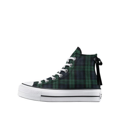 Converse Chuck Taylor All Star Lift Platform Plaid Hi "Navy/Black/White" | A13879C