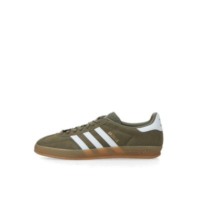 adidas Gazelle Indoor "Olive Strata / Cloud White / Gold Metallic" | JQ0174