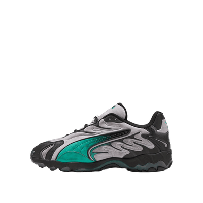 Puma Inhale Distressed "Vibrant Silver-Vibrant Green" | 404532-01