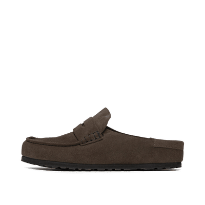 Birkenstock Naples Wrapped SL Slide "Charcoal" | 1029712
