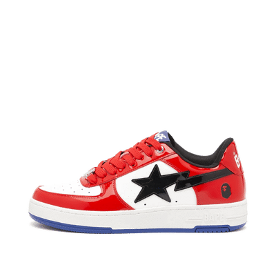 A Bathing Ape Patent Leather Bape Sta "Red/White/Black" | 001FWK801301MRED