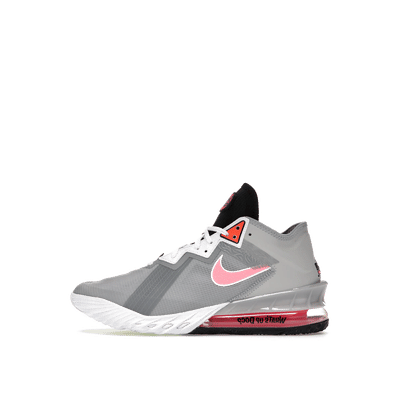 Nike LeBron 18 Low "Light Smoke Grey/Black-White-Sunset Pulse" | CV7562-005