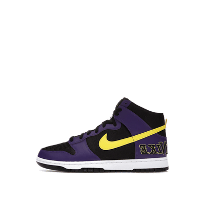 Nike Dunk High EMB "Black/Court Purple/Varsity Yellow" | DH0642-001