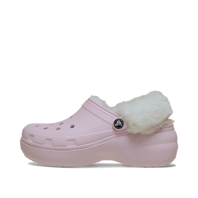 Crocs Classic Platform Fuzz Lined Clog "Pink Milk" | 2128546ZW