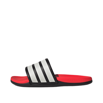adidas Adilette Comfort 2.0 Slide "Core Black / Core White / Lucid Red" | HQ2472