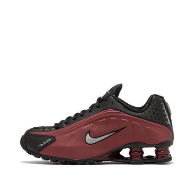 Nike Shox R4 Wmns "Black/Metallic Silver-Team Red" | AR3565-009