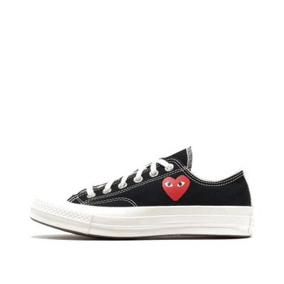 Converse Comme des Garçons PLAY x Chuck 70 Low "Small Red Heart - Black" | AZK1280011