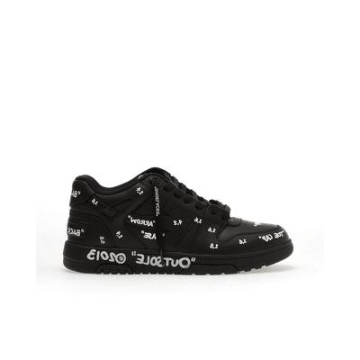 Off-White Out Of Office "Graffiti Black/White" | OMIA189F25LEA0071001