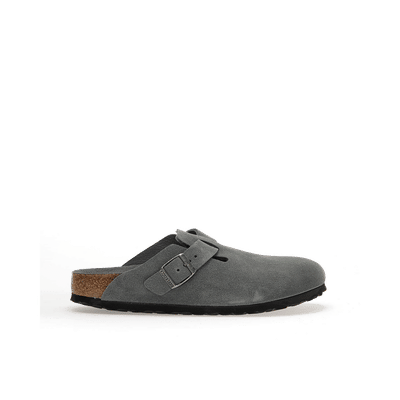 Birkenstock Boston Soft Footbed Suede Clog "Basalt Gray Tonal FB" | 1030874