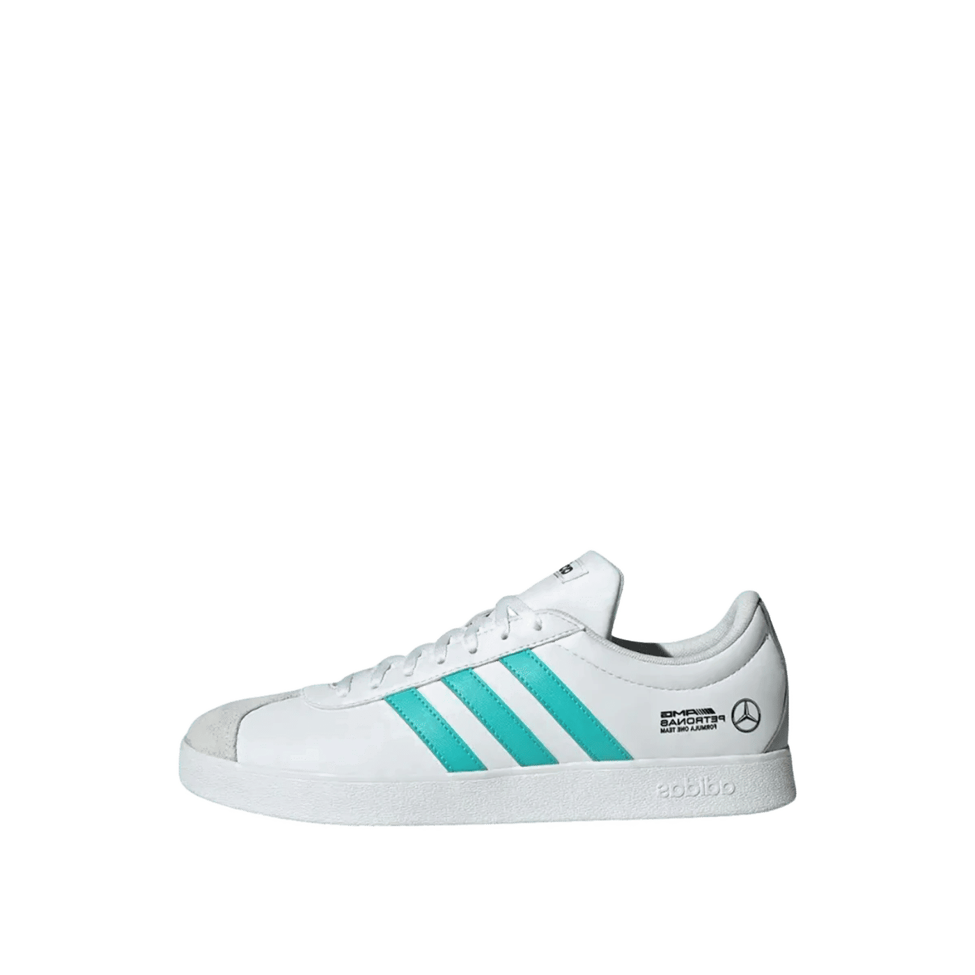 adidas VL Court Mercedes-AMG Petronas Formula One Team "Cloud White/Semi Mint Rush/Core Black" | JR1069