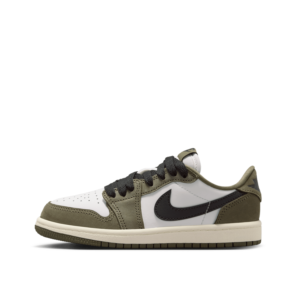 Air Jordan 1 Retro Low OG (PS) "Medium Olive/Black-Summit White-Sail" | HQ6996-200