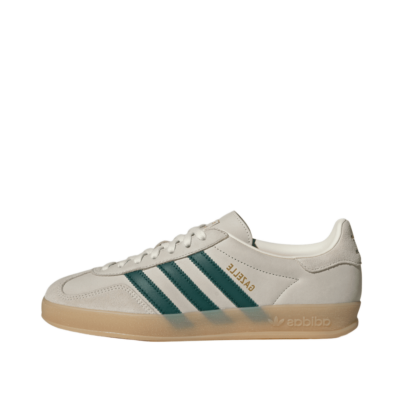 Adidas Gazelle Indoor "Cream White / Collegiate Green / Gum" | IH9675