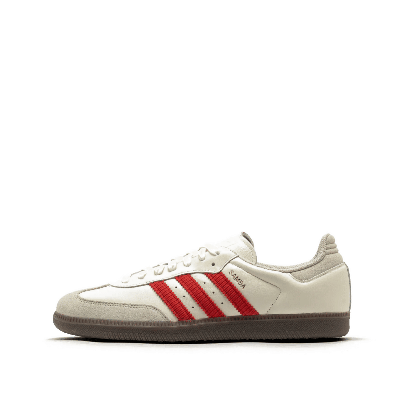 Adidas Samba OG "Off White/Better Scarlet/Gum5" | IH6815