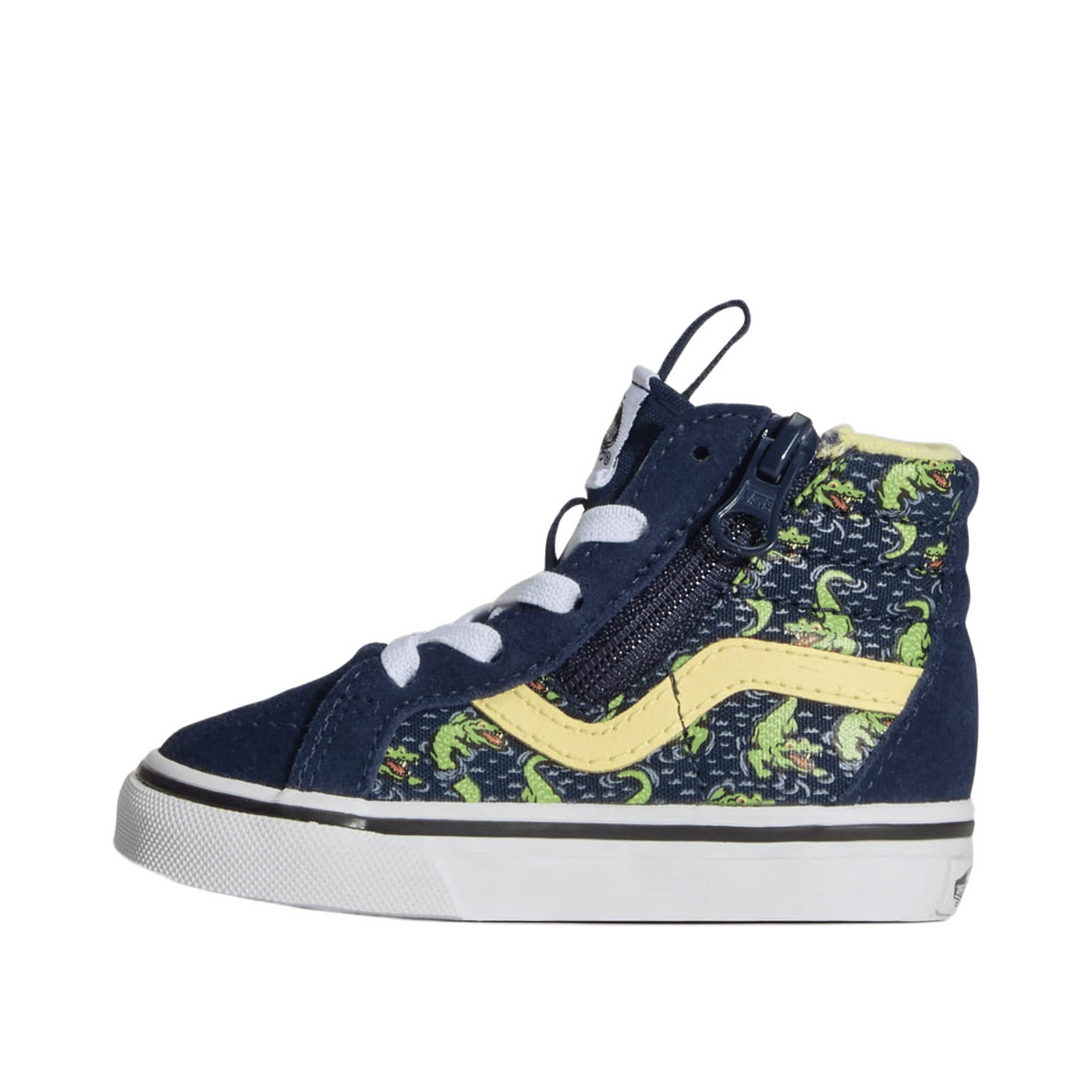 Vans SK8-Hi Reissue Side Zip Glow Croc "Navy/Yellow" | VN0007Q3YY0