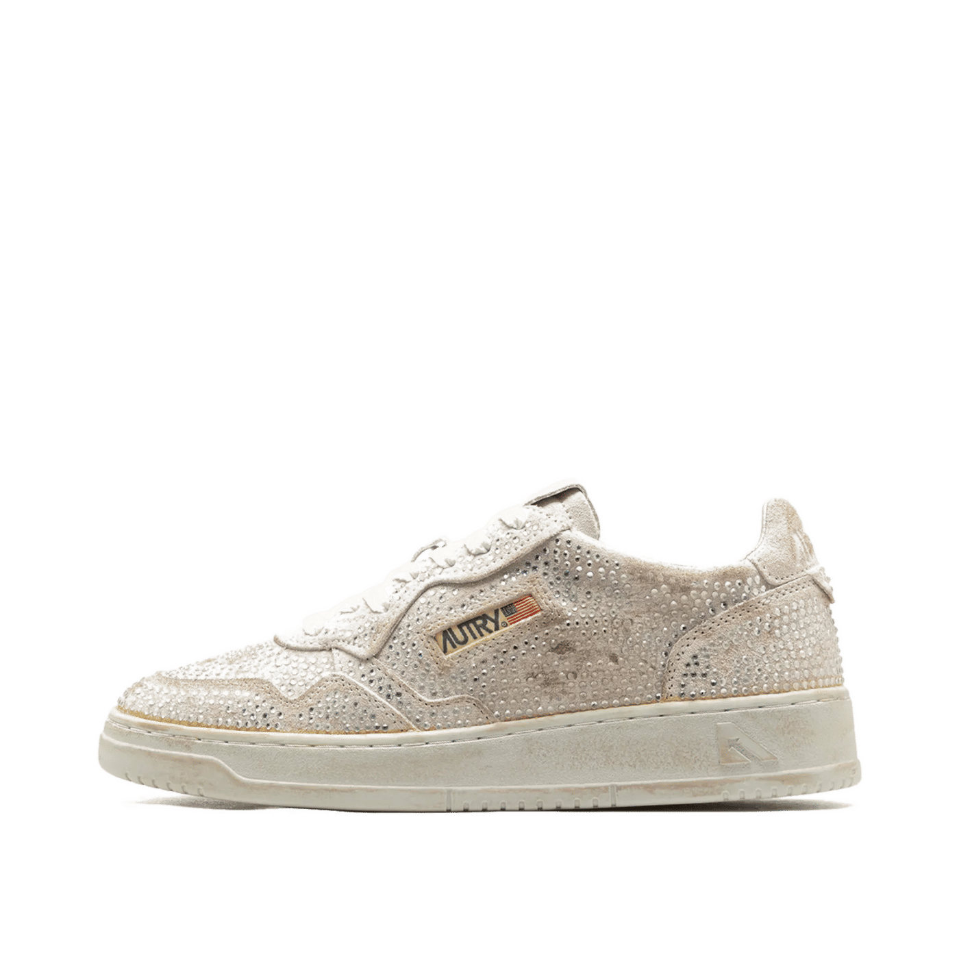 Autry Crystal Medalist Low "Beige" | AULWNA01