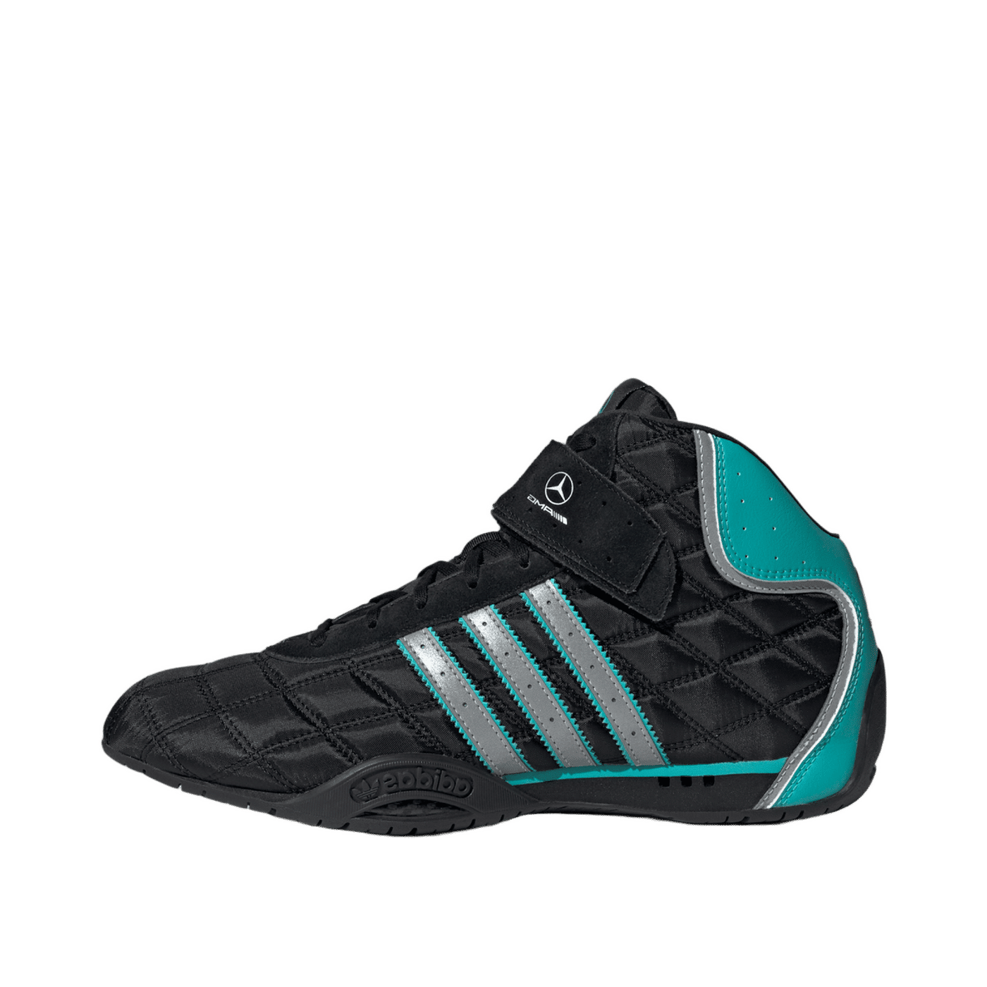 Adidas Adiracer Hi Mercedes-AMG Petronas F1 Team "Core Black / Matte Silver / Semi Mint Rush" | KJ1190