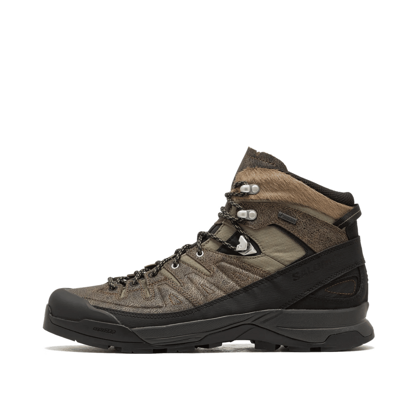 Salomon X-Alp Mid GTX Distressed Ltr "Dark Earth/Black/Deep Lichen Green" | L47795900