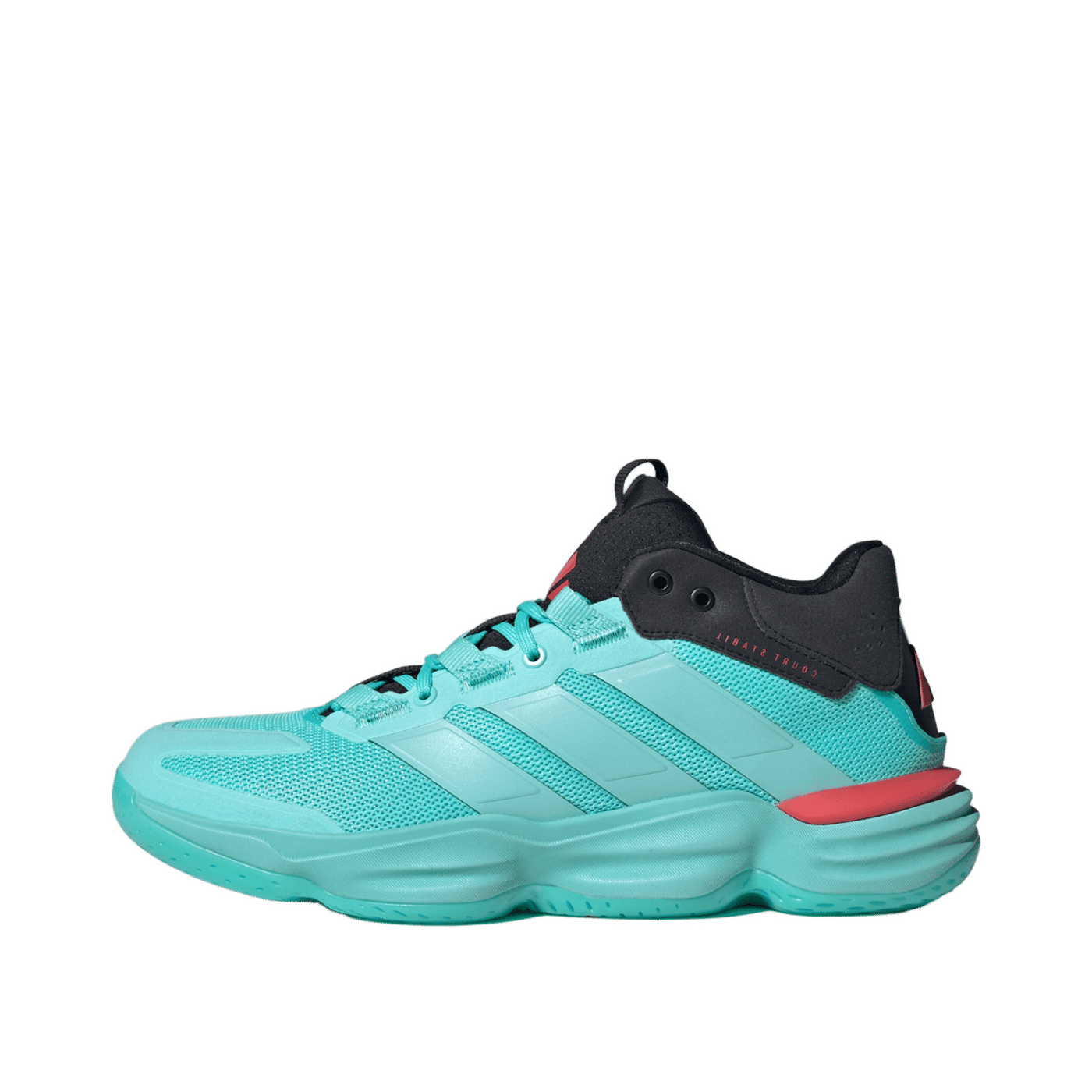 Adidas Court Stabil "Flash Aqua / Semi Lucid Red" | JR9541