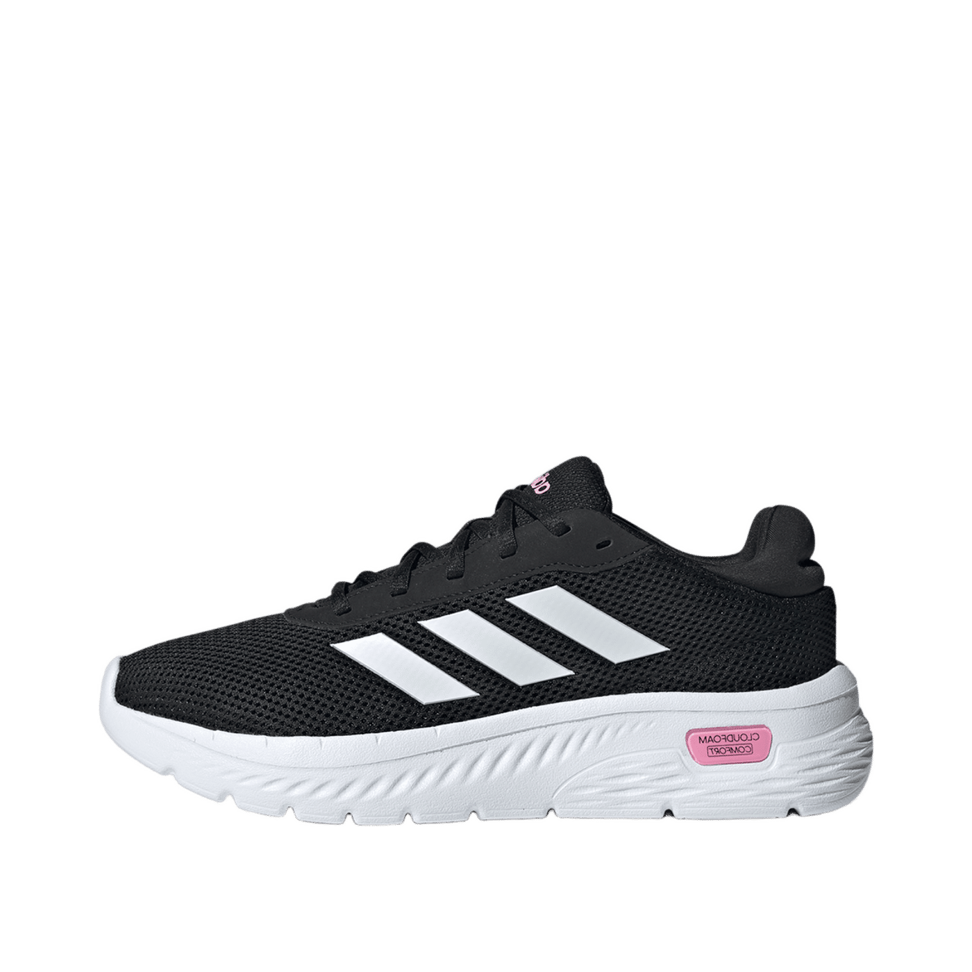 Adidas Cloudfoam Comfy "Core Black / Cloud White / Bliss Pink" | IH2974