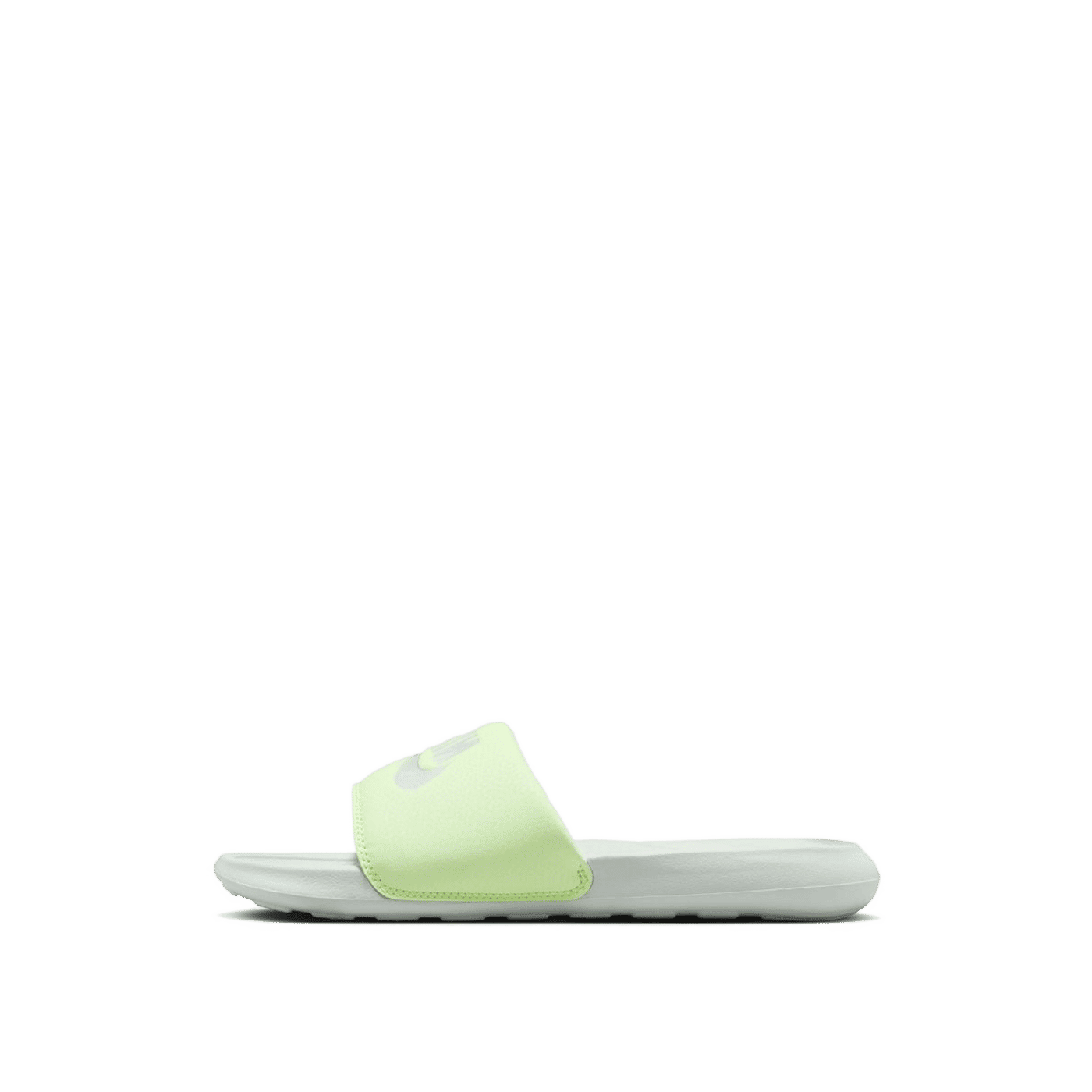 Nike Victori One Shower Slide "Silver/Neon" | CN9677-010